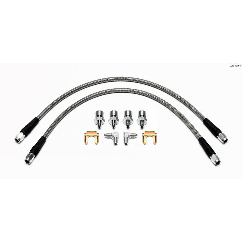 Wilwood Flexline Kit Front 1965-1969 Ford Mustang Wilwood Brake Line Kits