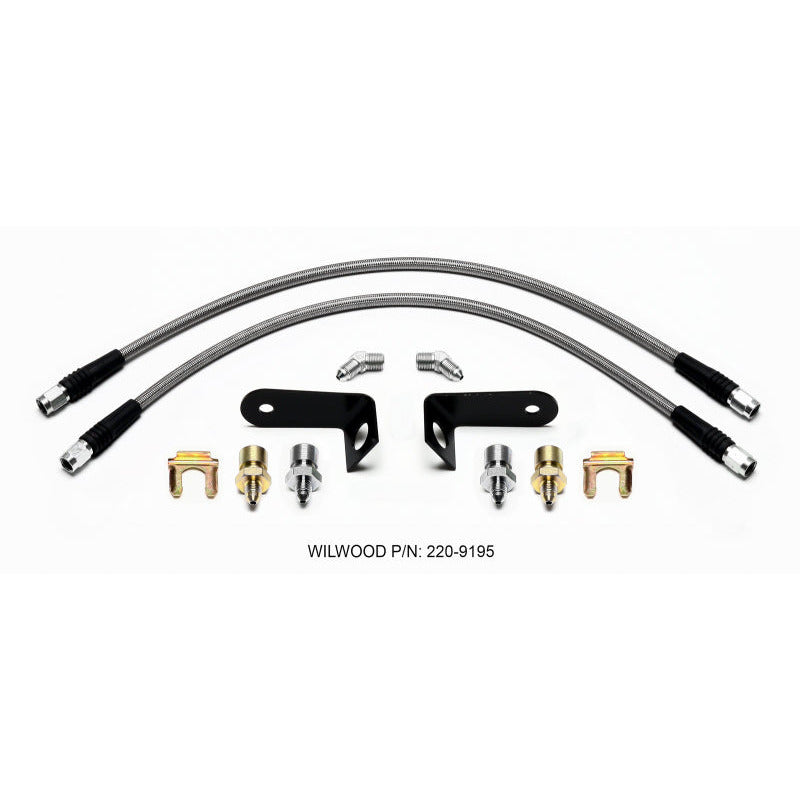 Wilwood Flexline Kit Front 1970-1973 Ford Mustang w/ FSL4 Caliper Wilwood Brake Line Kits