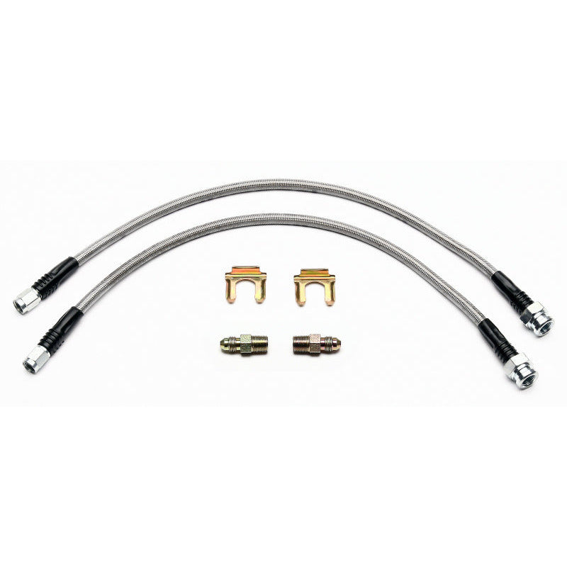 Wilwood Flexline Kit Front 1995-98 Nissan 240SX w/ FSL4 Caliper Wilwood Brake Line Kits