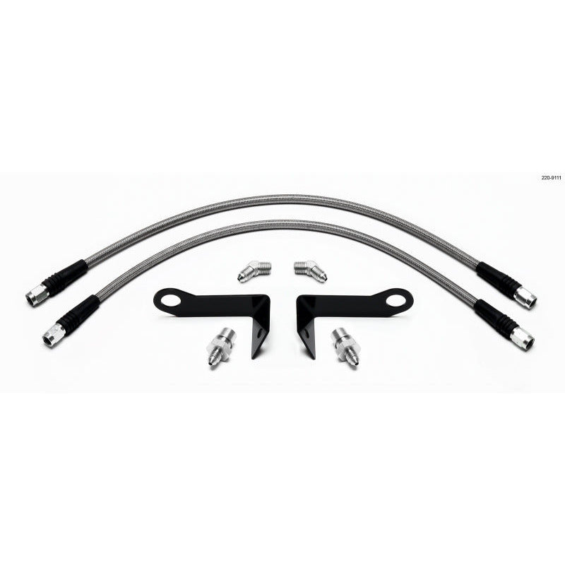 Wilwood Flexline Kit Front 2005-08 Ford Mustang w/ SL4 or SL6 Caliper Wilwood Brake Line Kits