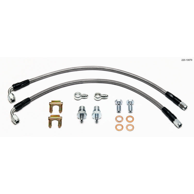 Wilwood Flexline Kit Rear Mini Cooper w/ Combination Parking Brake Caliper Wilwood Brake Line Kits