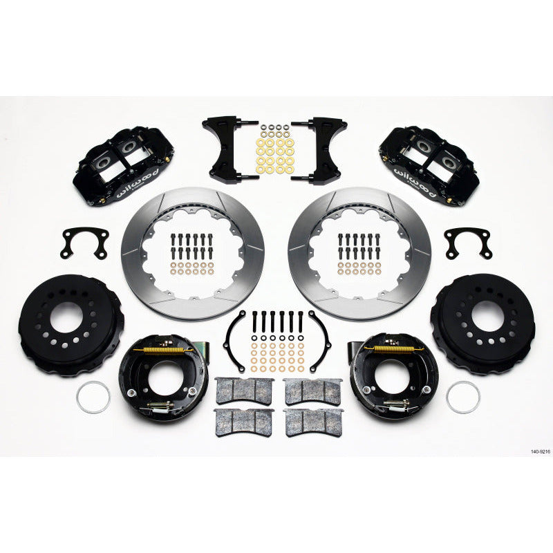 Wilwood Narrow Superlite 4R Rear P-Brk Kit 12.88in Small Ford 2.66in Offset Wilwood Big Brake Kits