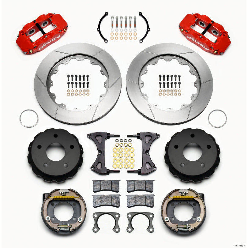 Wilwood Narrow Superlite 4R Rear P-Brk Kit 14.00in Red Small Ford 2.36in Off Bronco 5 x 5.50 Wilwood Big Brake Kits
