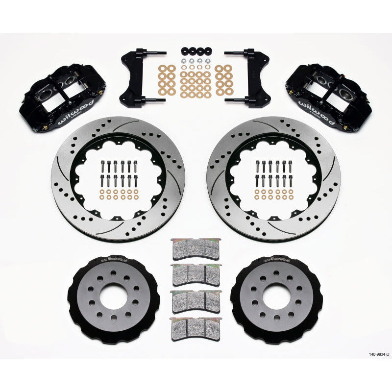 Wilwood Narrow Superlite 6R Front Hat Kit 14.00in Drilled 98-02 Camaro/Firebird Wilwood Big Brake Kits