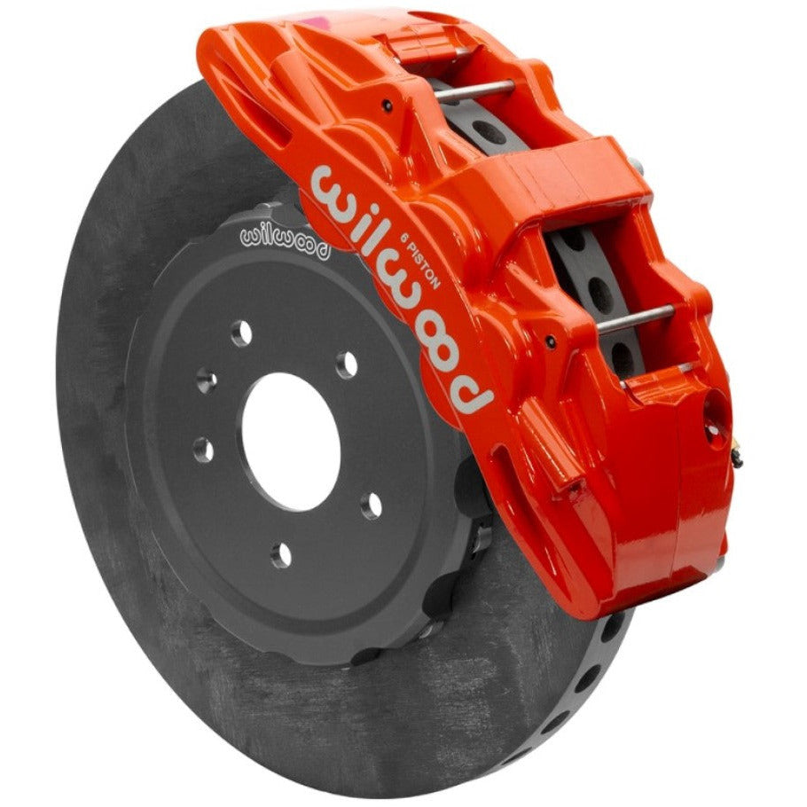 Wilwood SX6R WCCB Carbon-Ceramic 2014-2019 C7 Corvette All Front Big Brake Kit - Red Wilwood Big Brake Kits