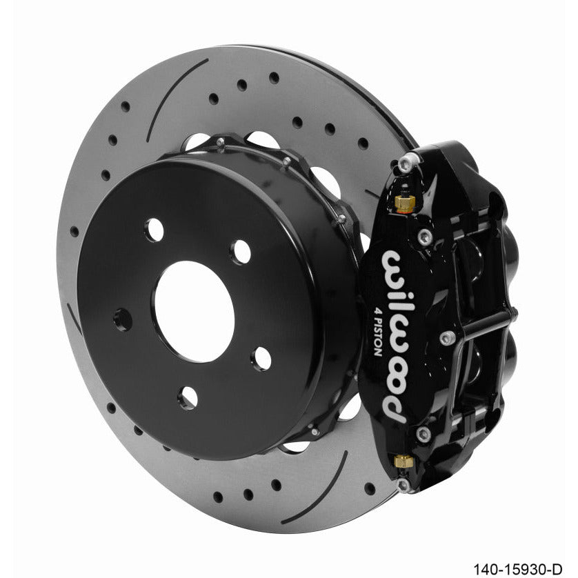 Wilwood Superlite 4R Rear Brake Kit 14.00 Black 2018-Up Jeep JL SRP w/Lines Wilwood Big Brake Kits