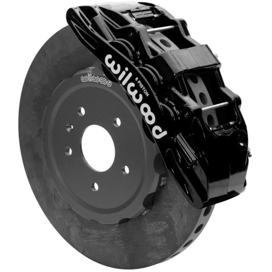 Wilwood Sx6R WCCB Carbon-Ceramic 2014-2019 C7 Corvette All Front Big Brake Kit - Black Wilwood Big Brake Kits