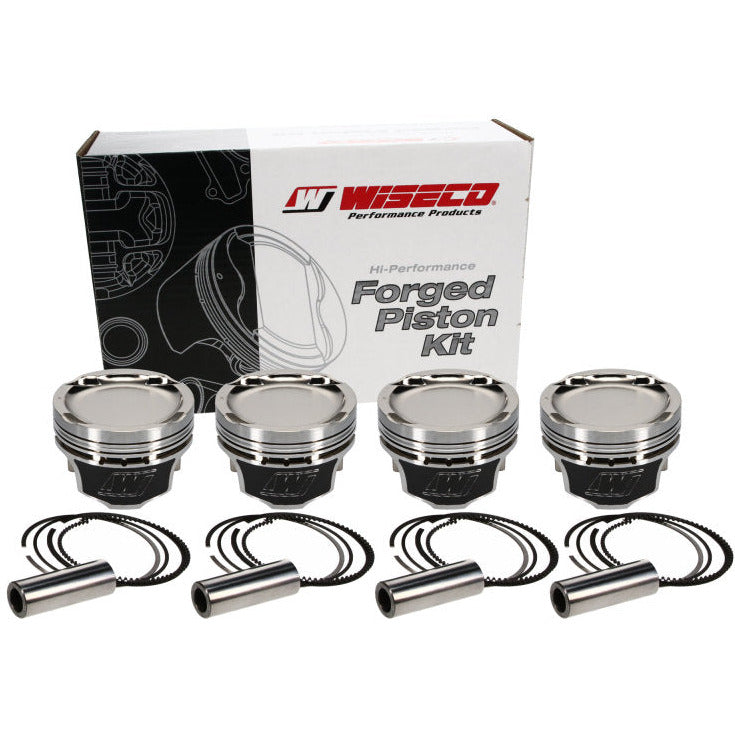 Wiseco 1400 HD Mitsu EVO 8 - 4G63 Turbo -21cc Armor Plated Piston Shelf Stock Kit Wiseco Piston Sets - Forged - 4cyl
