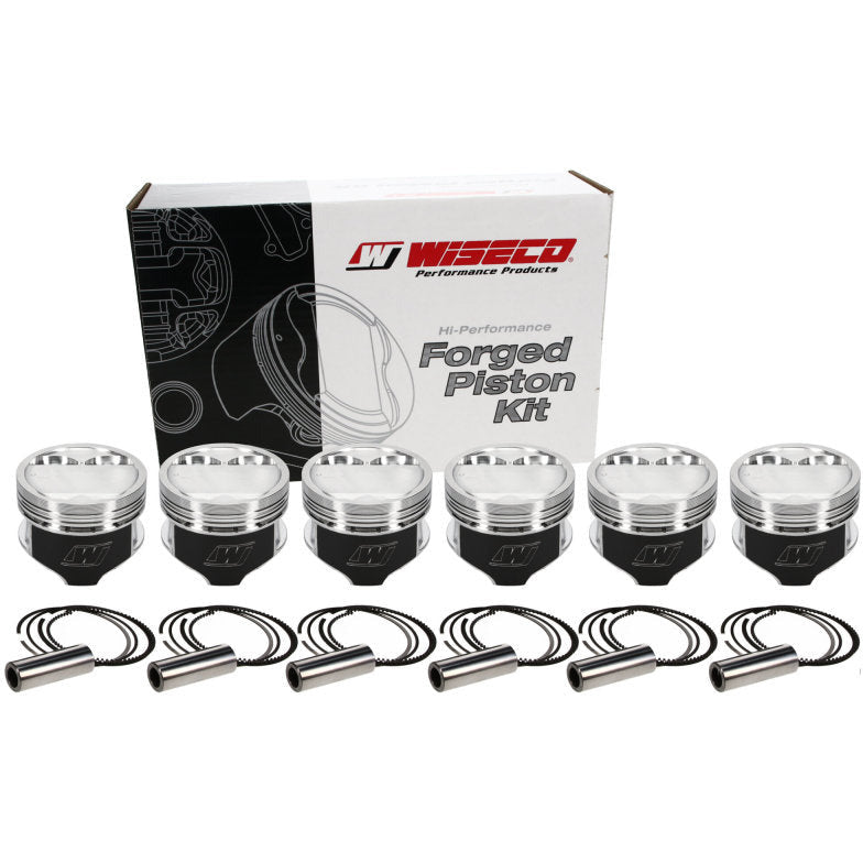 Wiseco Nissan RB30 GTR DISH 6577M87 Piston Shelf Stock Kit Wiseco Piston Sets - Forged - 6cyl