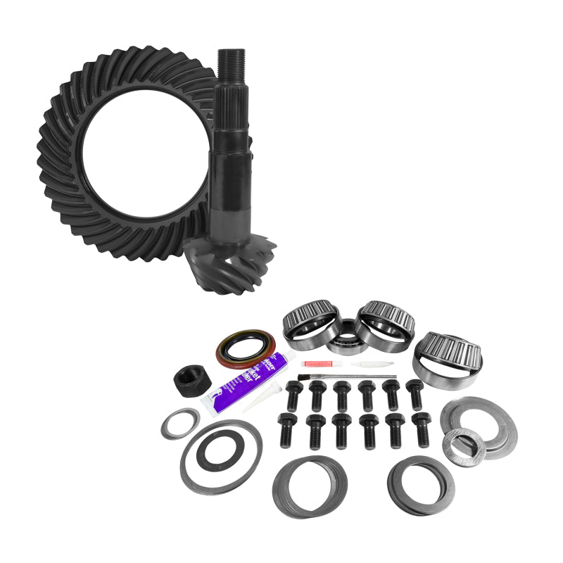 Yukon Gear 11.25in Dana 80 Thin 3.73 Rear Ring & Pinion Install Kit 4.125in OD Bearing