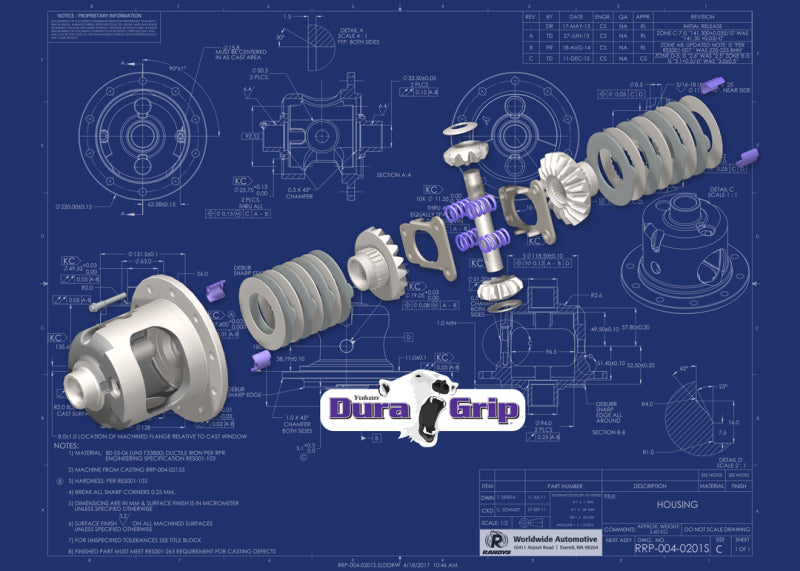 Yukon Gear Dana 60 4.10 & Down Dura Grip Positraction Narrow 30 Spline ABS Compatible