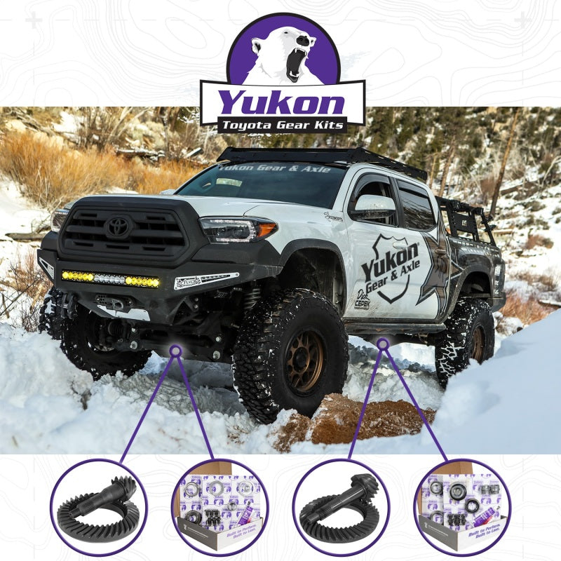 Yukon Gear Ring & Pinion Gear Kit Front & Rear for Toyota 10.5/9R Differential 4.88 Ratio