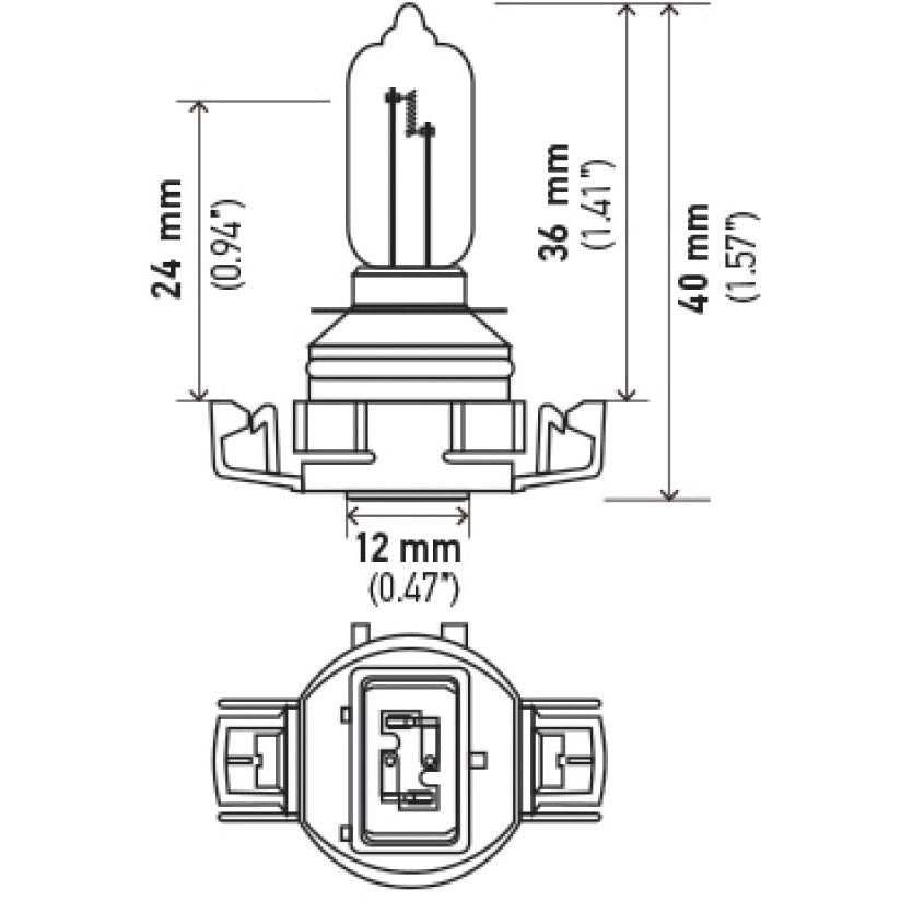 Hella H16/9009 12V 35W Xenon White XB Bulb (Pair) Hella Driving Lights