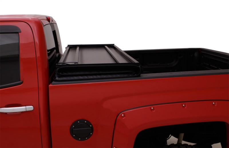 Lund 07-13 Chevy Silverado 1500 Fleetside (5.8ft. Bed) Hard Fold Tonneau Cover - Black