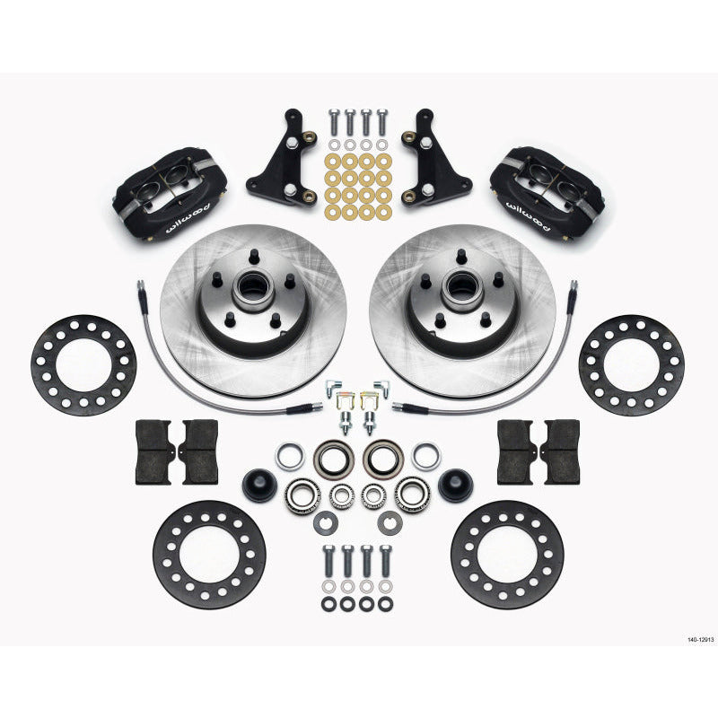 Wilwood Forged Dynalite Front Kit 11.28in 1 PC Rotor&Hub Ford 1949-1953 Wilwood Big Brake Kits