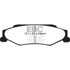 EBC 03-04 Cadillac XLR 4.6 Greenstuff Rear Brake Pads EBC Brake Pads - Performance