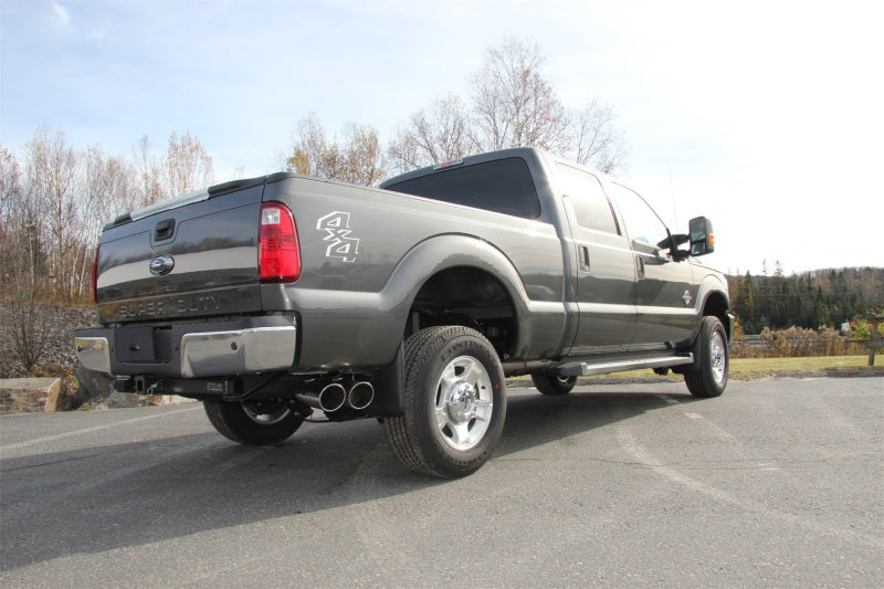 MBRP 2015 Ford F250/350/450 6.7L 4in Filter Back Dual Single Side Exit 5in Tips T409 Exhaust