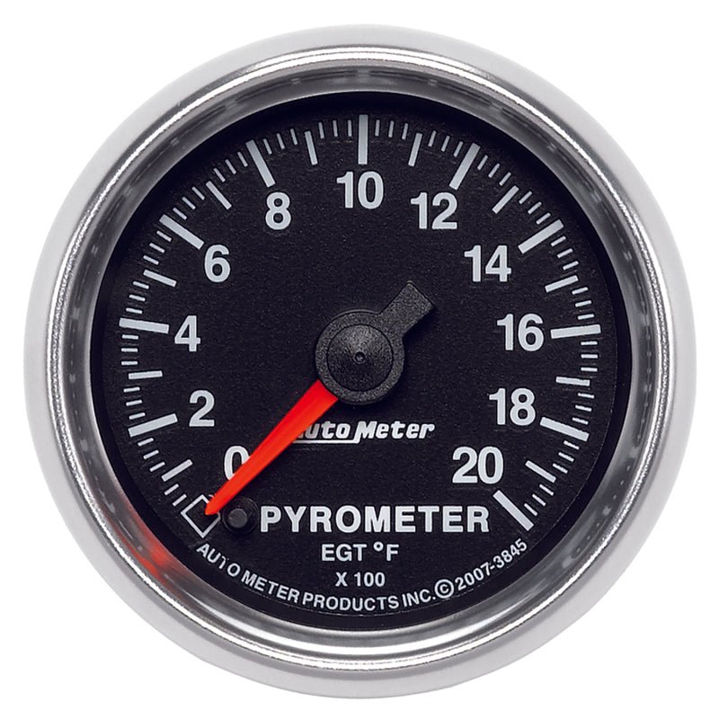 Autometer GS 0-2000 degree F Full Sweep Electronic Pyrometer Gauge AutoMeter Gauges