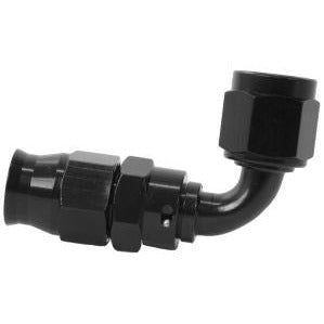 Aeromotive PTFE Hose End - AN-06 - 90 Deg - Black Anodized Aeromotive Fittings