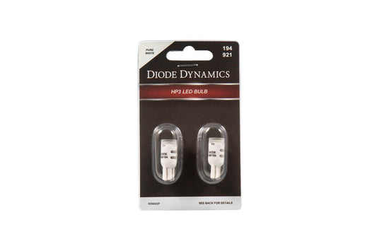 Diode Dynamics 194 LED Bulb HP3 LED Pure - White Short (Pair)