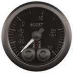 Autometer Stack Instruments 52mm -30INHG To +30PSI Pro Control Boost Pressure Gauge - Black AutoMeter Gauges