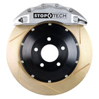 StopTech 14-15 Chevy Corvette Z51 Front BBK w/ Silver ST-60 380x32mm Zinc Coated Slotted Rotors Stoptech Big Brake Kits