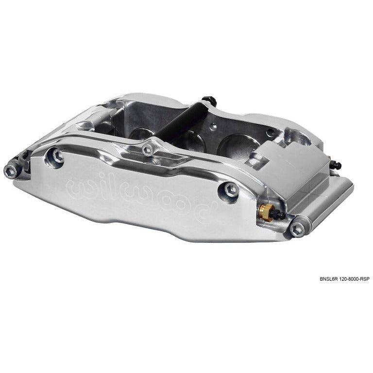 Wilwood Caliper-BNSL6R-RH-Polished 1.62/1.12/1.12in Pistons 1.25in Disc Wilwood Brake Calipers - Perf