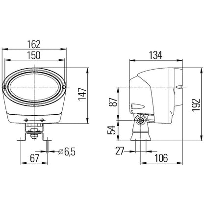 Hella Work Lamp Na 0Gr Mg12 Tu Lt Ov100 1Ga Hella Work Lights