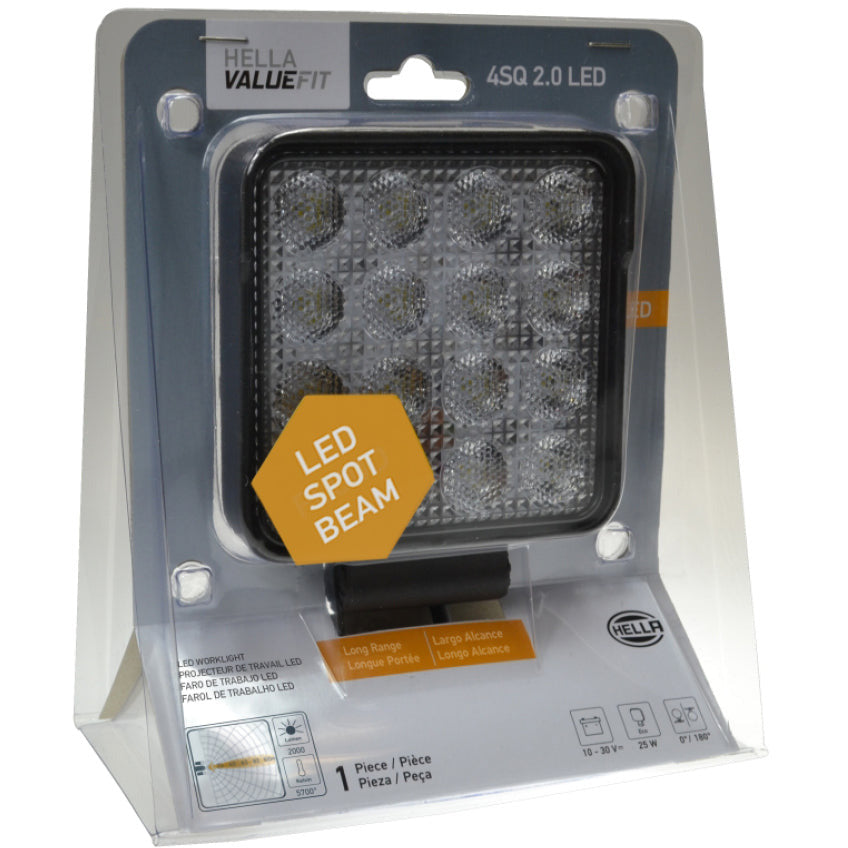 Hella ValueFit Work Light 4SQ 2.0 LED MV LR LT Hella Work Lights