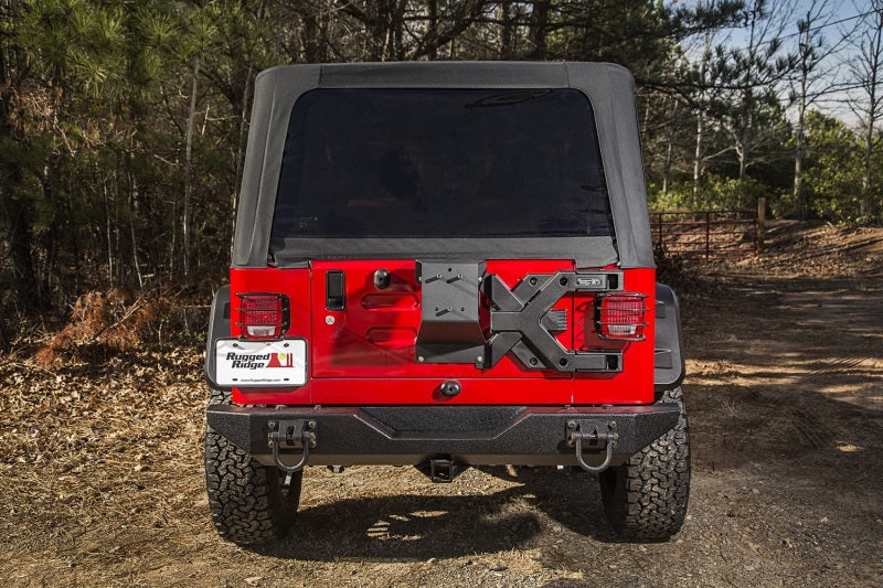 Rugged Ridge Spartacus HD Tire Carrier Whl Mount 87-06 YJ/TJ Rugged Ridge Spare Tire Carriers