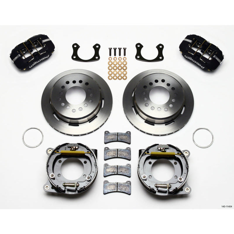 Wilwood Dynapro Low-Profile 11.00in P-Brake Kit New Big Ford 2.50in Off Front Mount Wilwood Big Brake Kits