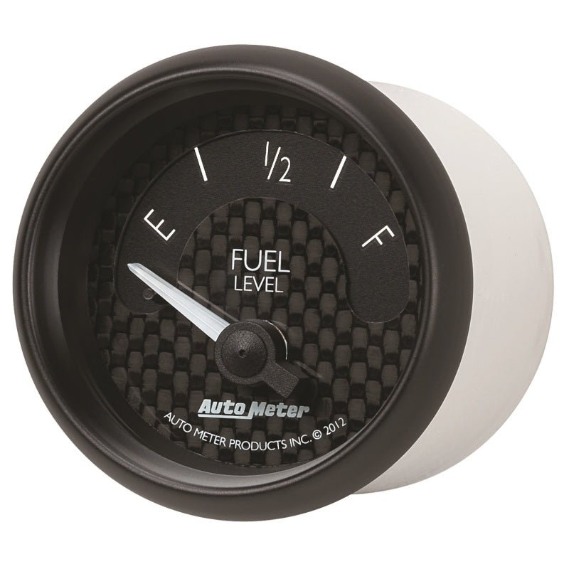 Autometer GT Series 52mm Short Sweep Electronic 0-90 ohms Fuel Level (For most 65-97 GM) AutoMeter Gauges