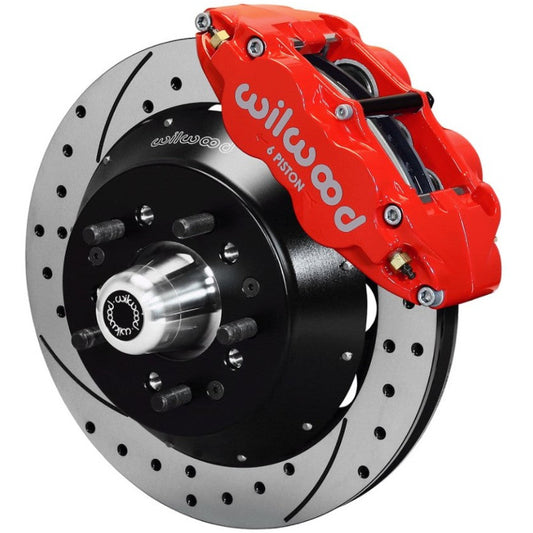 Wilwood Narrow Superlite 6R Dust-Seal Big Brake Front Brake Kit 14in. Drilled w/ Wilwood Pro Spindle Wilwood Big Brake Kits