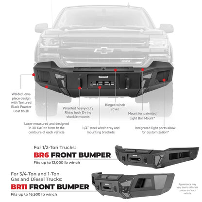 Go Rhino 15-17 Ford F-150 BR6 Front Bumper Replacement