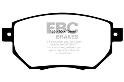 EBC 05-06 Nissan Altima 3.5 SE-R Redstuff Front Brake Pads