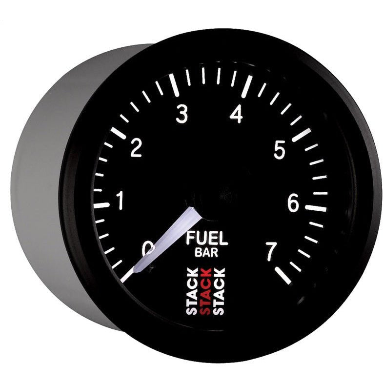 Autometer Stack 52mm 0-7 Bar M10 Male Pro Stepper Motor Fuel Pressure Gauge - Black AutoMeter Gauges