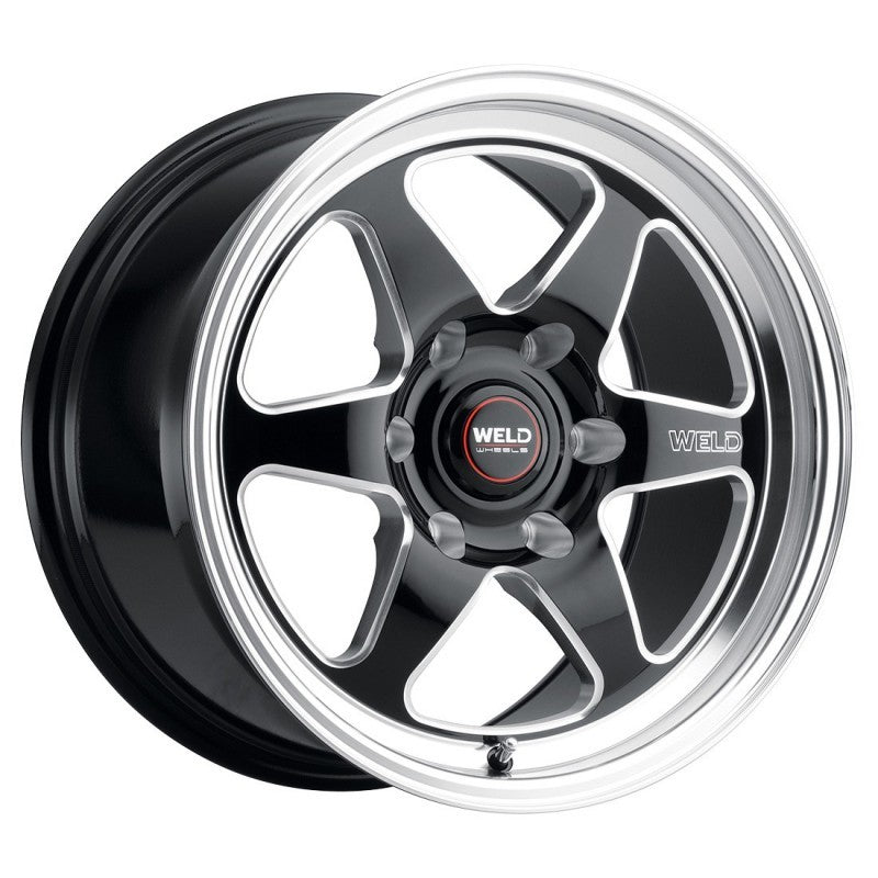 Weld S156 17x7 Ventura 6 Drag 6x139.7 ET00 BS4.00 Gloss BLK MIL DIA 106.1 Weld Wheels - Cast