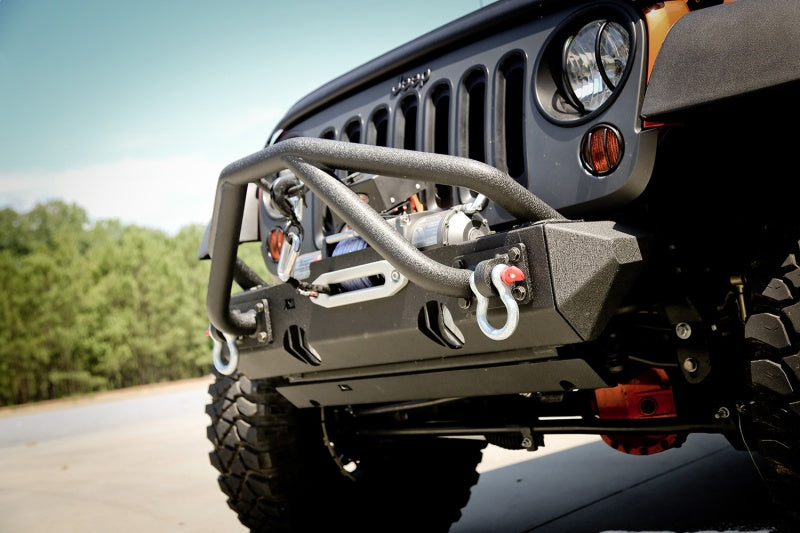 Rugged Ridge Double X Striker Black 76-86 Jeep CJ 87-18 Jeep Wrangler Rugged Ridge Bumpers - Steel