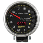 Autometer 5 inch Ultimate III Playback Tachometer 9000 RPM - Black AutoMeter Performance Monitors