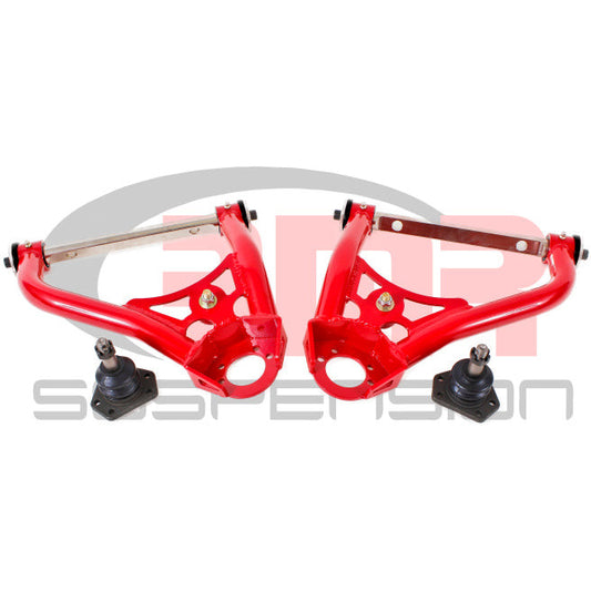 BMR 67-69 1st Gen F-Body Pro-Touring Upper A-Arms w/ Tall Ball Joint (Delrin) - Red BMR Suspension Control Arms
