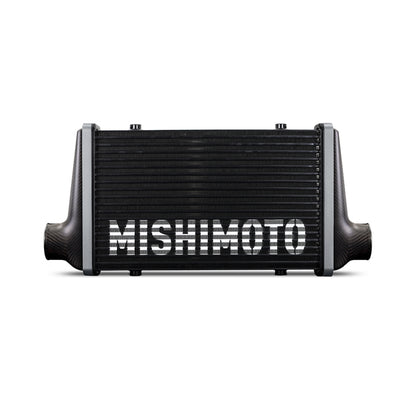 Mishimoto Universal Carbon Fiber Intercooler - Gloss Tanks - 525mm Silver Core - C-Flow - R V-Band