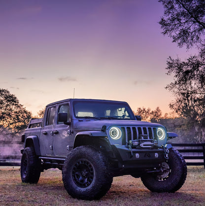 Oracle Oculus Bi-LED Projector Headlights for Jeep JL/Gladiator JT - Matte Blk - 5500K SEE WARRANTY