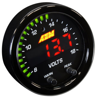 AEM X-Series 8-18V Volt Gauge AEM Gauges