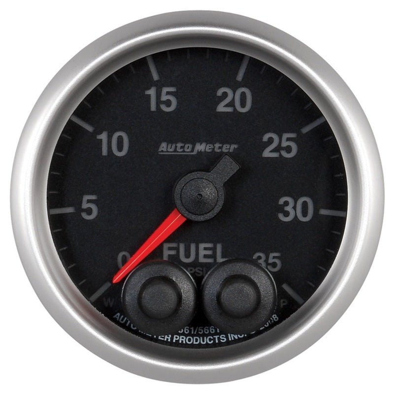 Autometer Elite 2-1/16in 0-35 PSI Fuel Pressure Stepper Motor w/ Peak & Warn AutoMeter Gauges