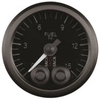 Autometer Stack 52mm 0-15 PSI 1/8in NPTF Male Pro-Control Fuel Pressure Gauge - Black AutoMeter Gauges