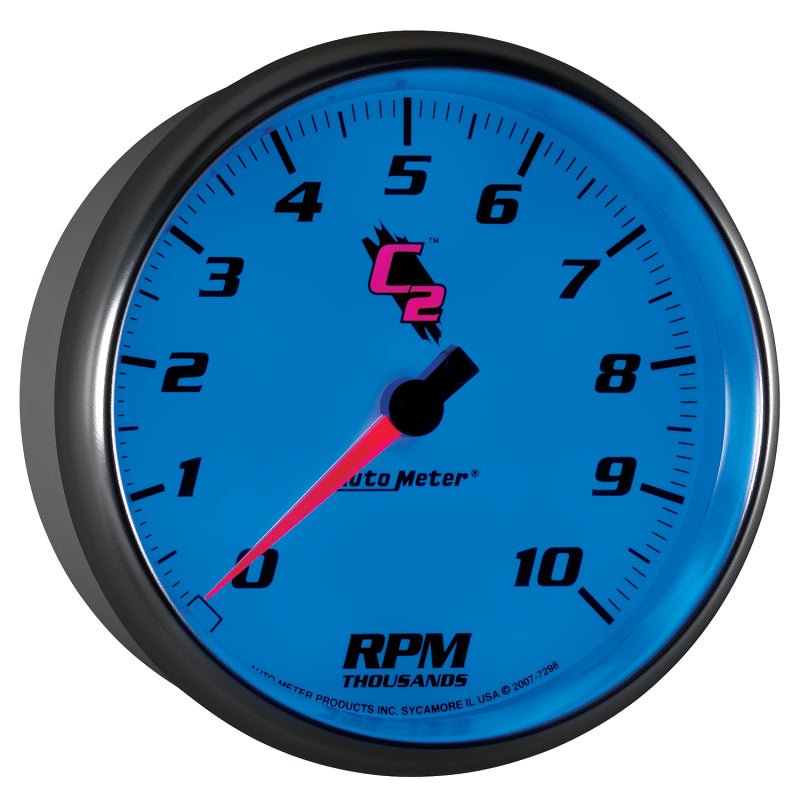 Autometer C2 5 inch 10000 RPM In-Dash Tachometer AutoMeter Gauges