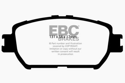 EBC 06-07 Lexus GS300 3.0 Greenstuff Front Brake Pads