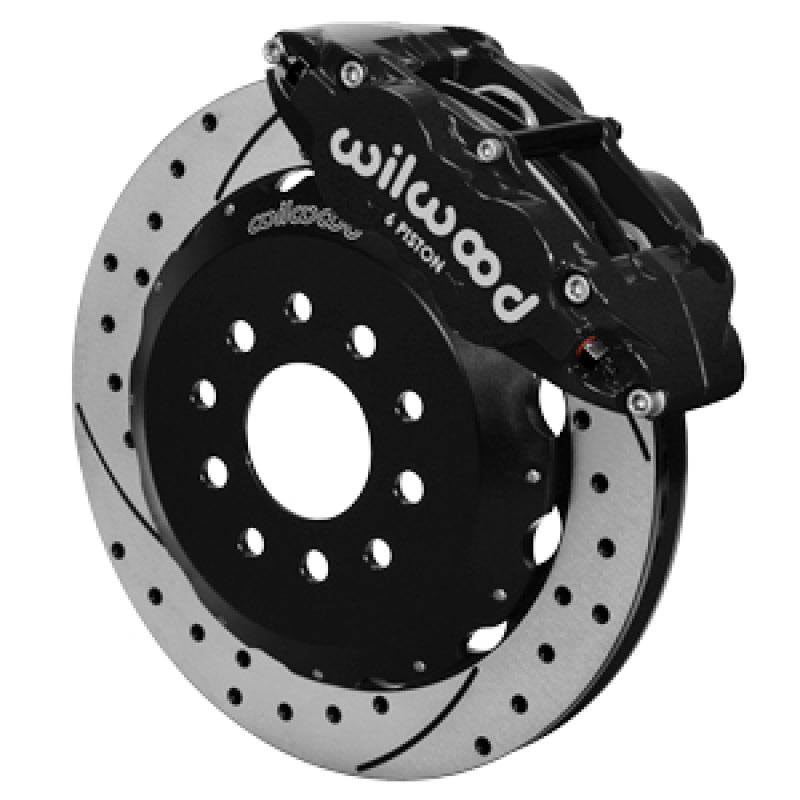 Wilwood 63-87 C10/C15 Superlite 6p FNSL6R Brake Kit Drill/Slot DSE Spindle 13.06 Rotor - Black Wilwood Big Brake Kits