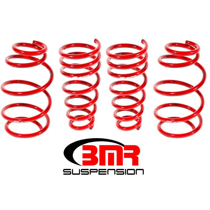 BMR 10-15 5th Gen Camaro V6 Lowering Spring Kit (Set Of 4) - Red BMR Suspension Lowering Springs