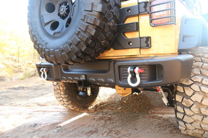 Rugged Ridge Spartacus Rear Bumper Black 07-18 Jeep Wrangler Rugged Ridge Bumpers - Steel